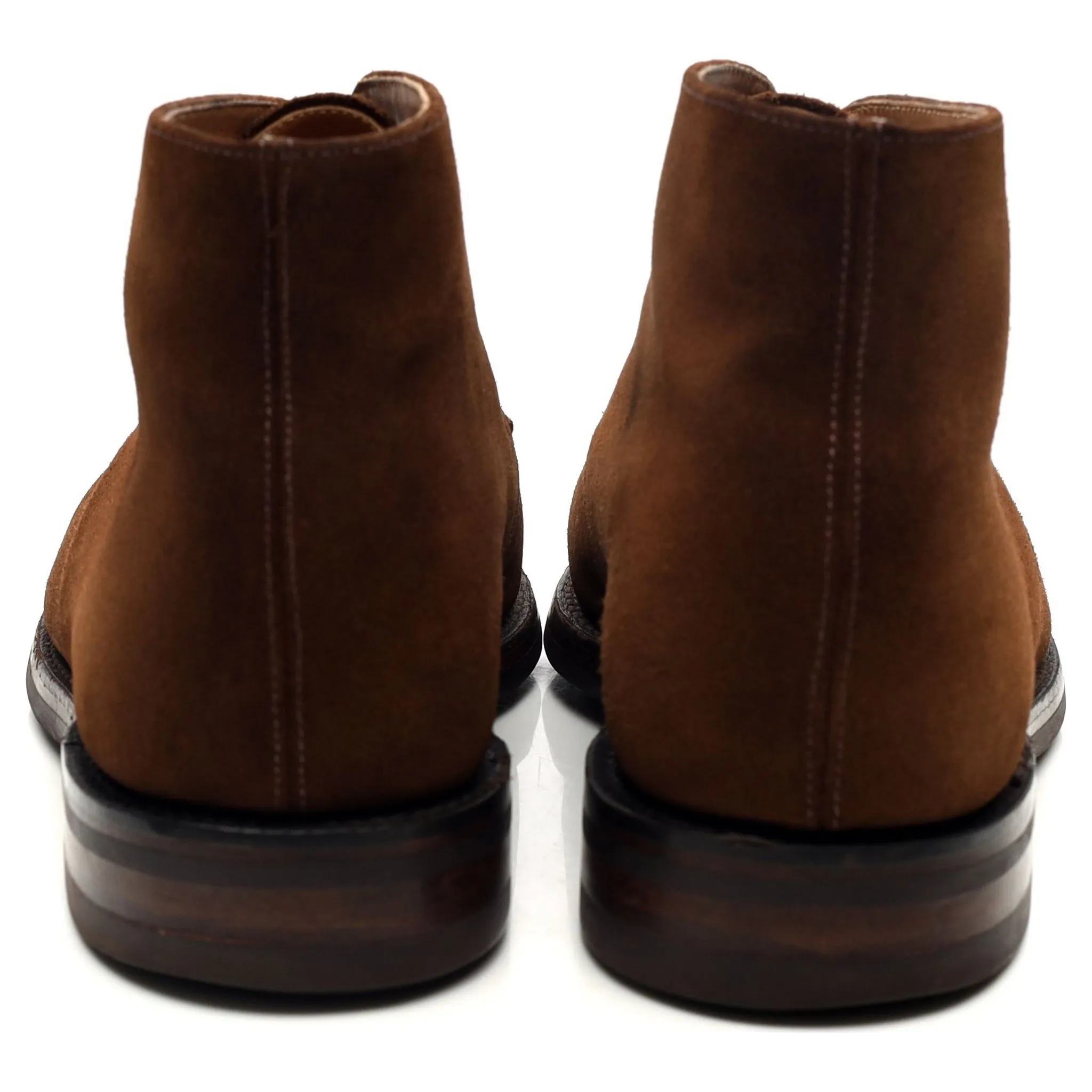 1880 'Kempton' Brown Suede Chukka Boots UK 10.5 F