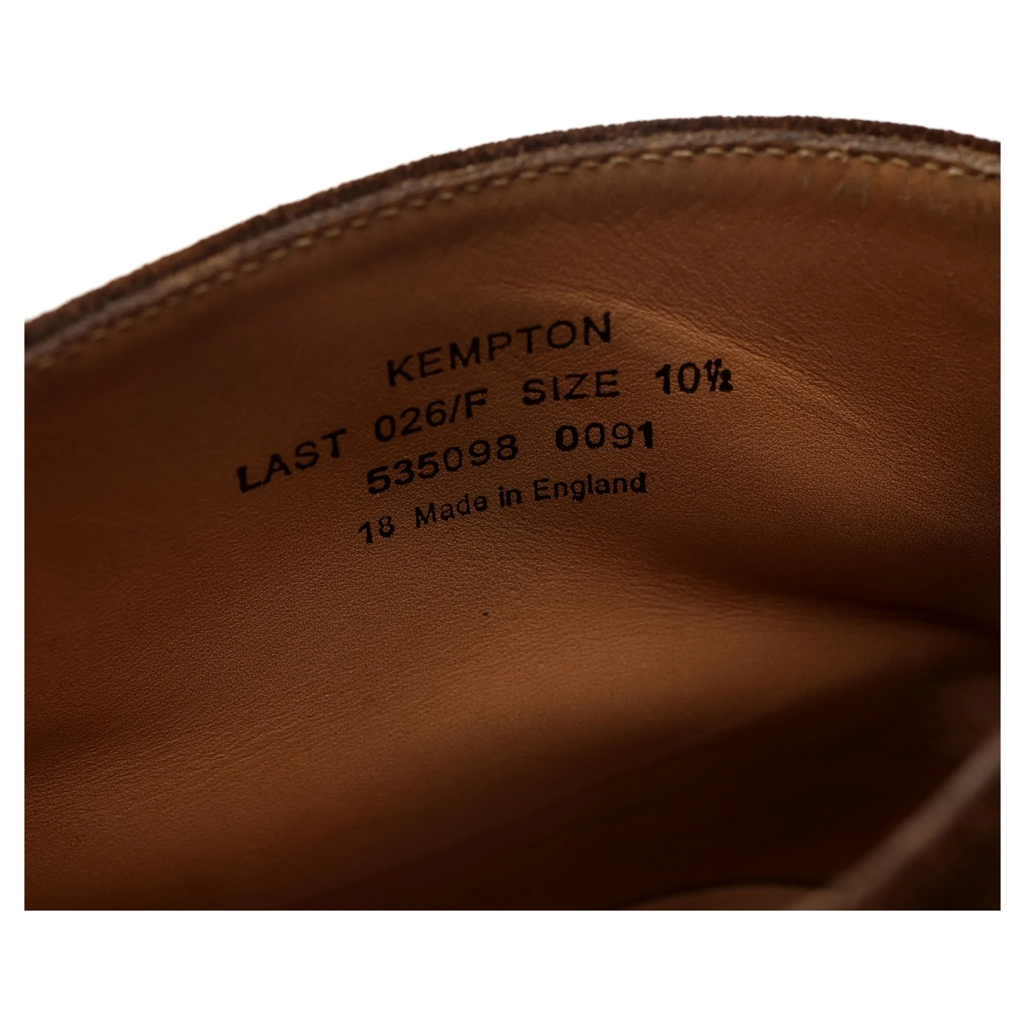 1880 'Kempton' Brown Suede Chukka Boots UK 10.5 F