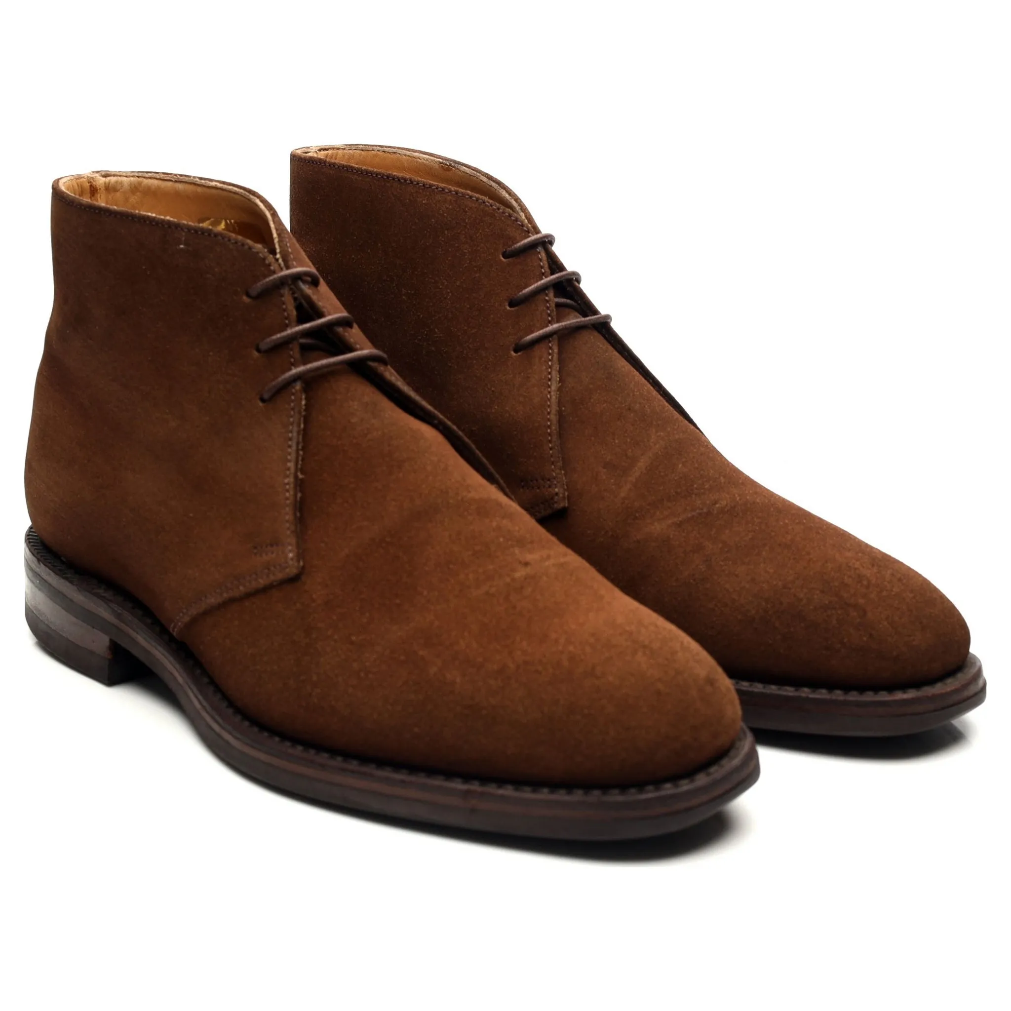 1880 'Kempton' Brown Suede Chukka Boots UK 6 F