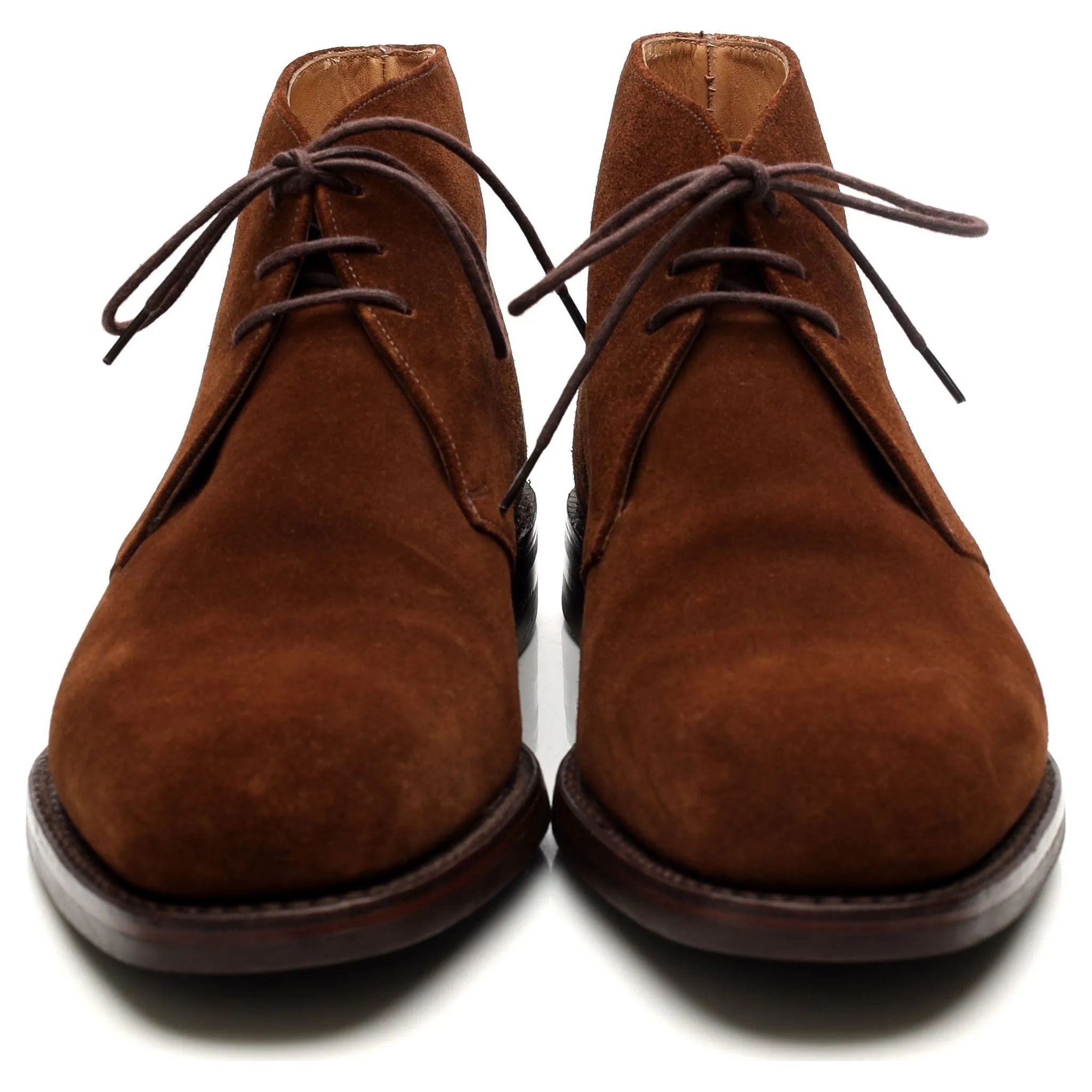 1880 'Kempton' Snuff Brown Suede Chukka Boots UK 8.5 F