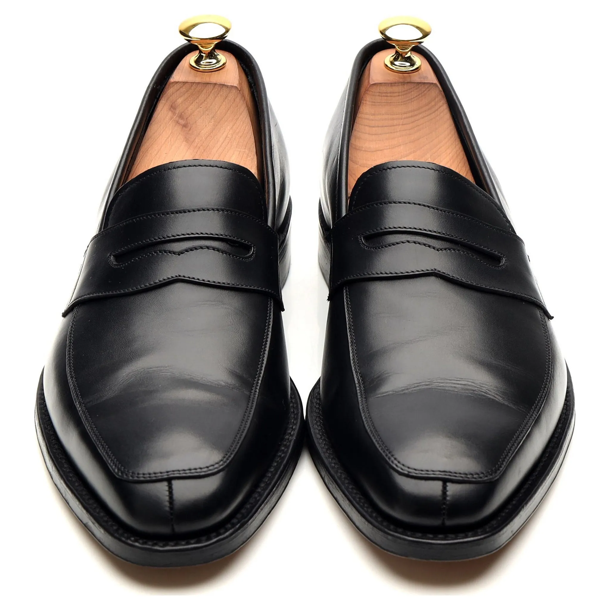 1880 'Leven' Black Leather Loafers UK 6.5 F