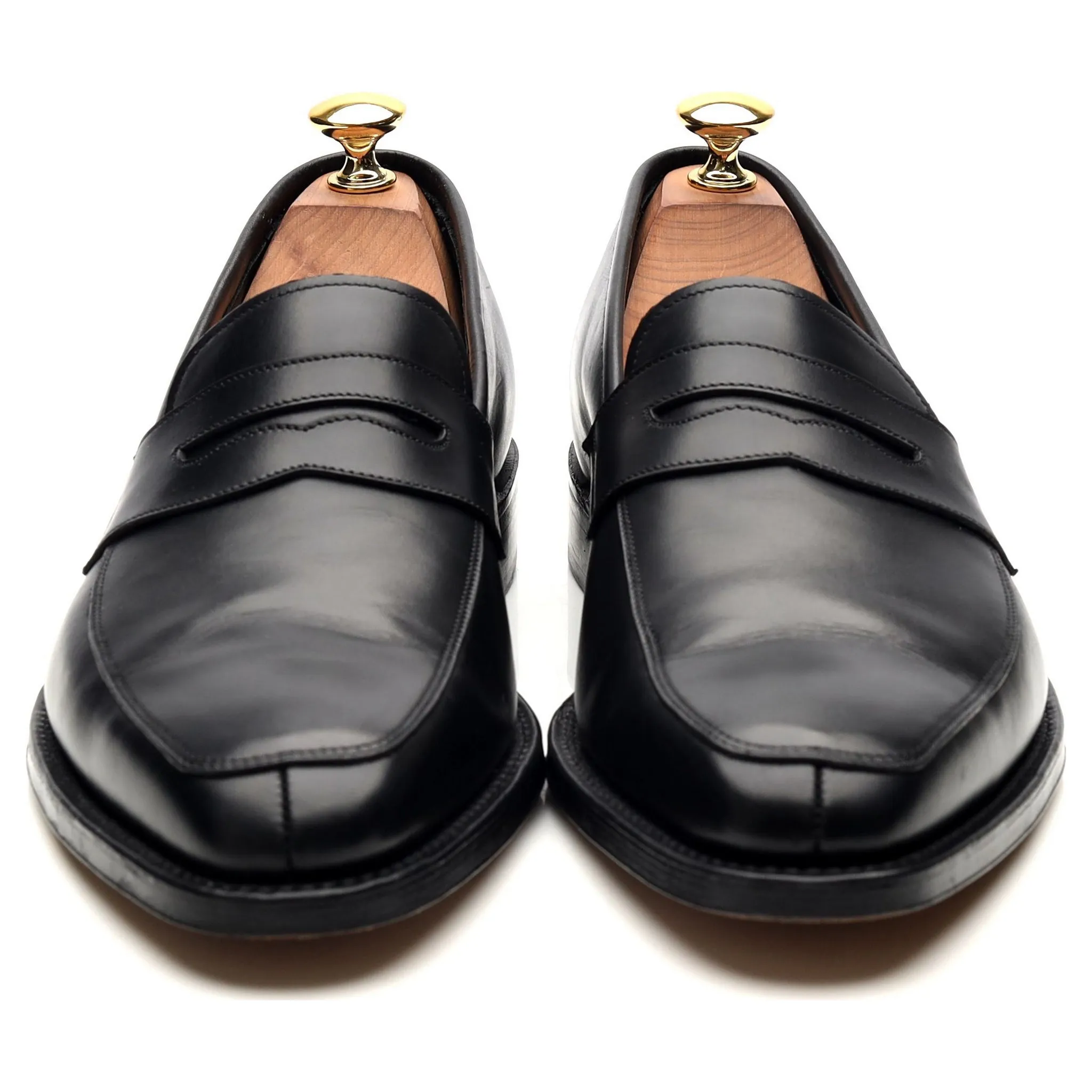 1880 'Leven' Black Leather Loafers UK 6.5 F