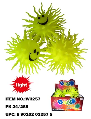 3.5" SMILE FIRE PUFFER BALL