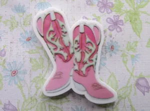 A Pair of Pink Boots Needle Minder, Cover Minder, Magnet