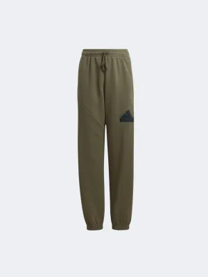 Adidas Future Icons Logo Kids-Boys Sportswear Pant Olive Strata/Black