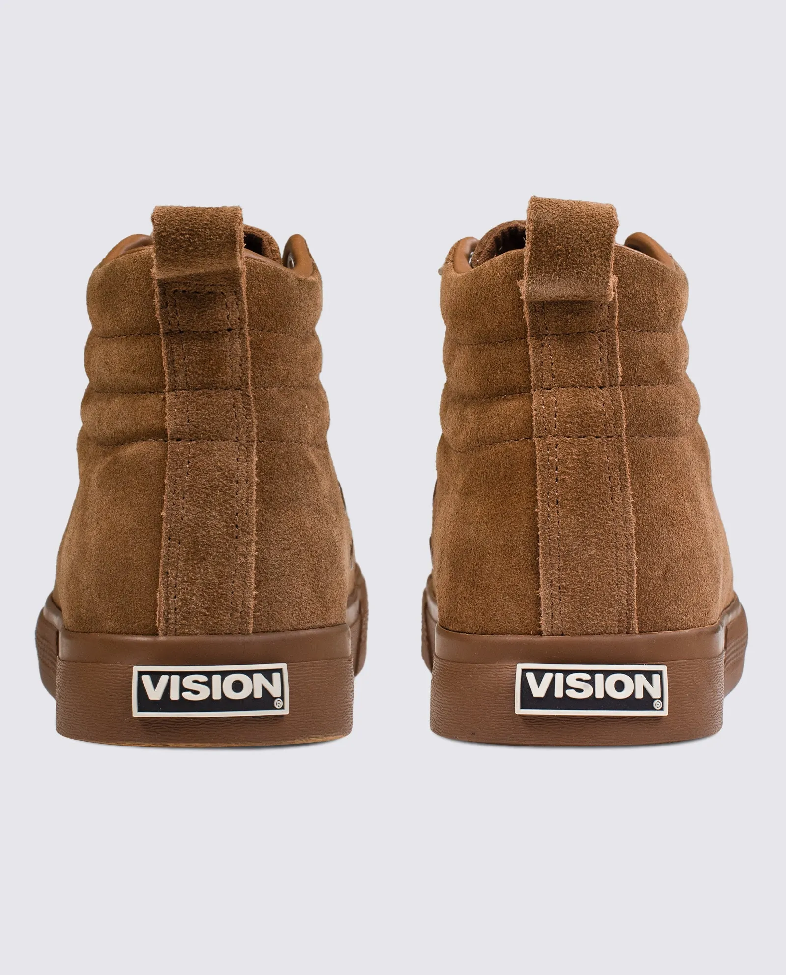 All Suede High Top Sneakers - Tobacco