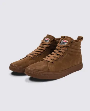 All Suede High Top Sneakers - Tobacco