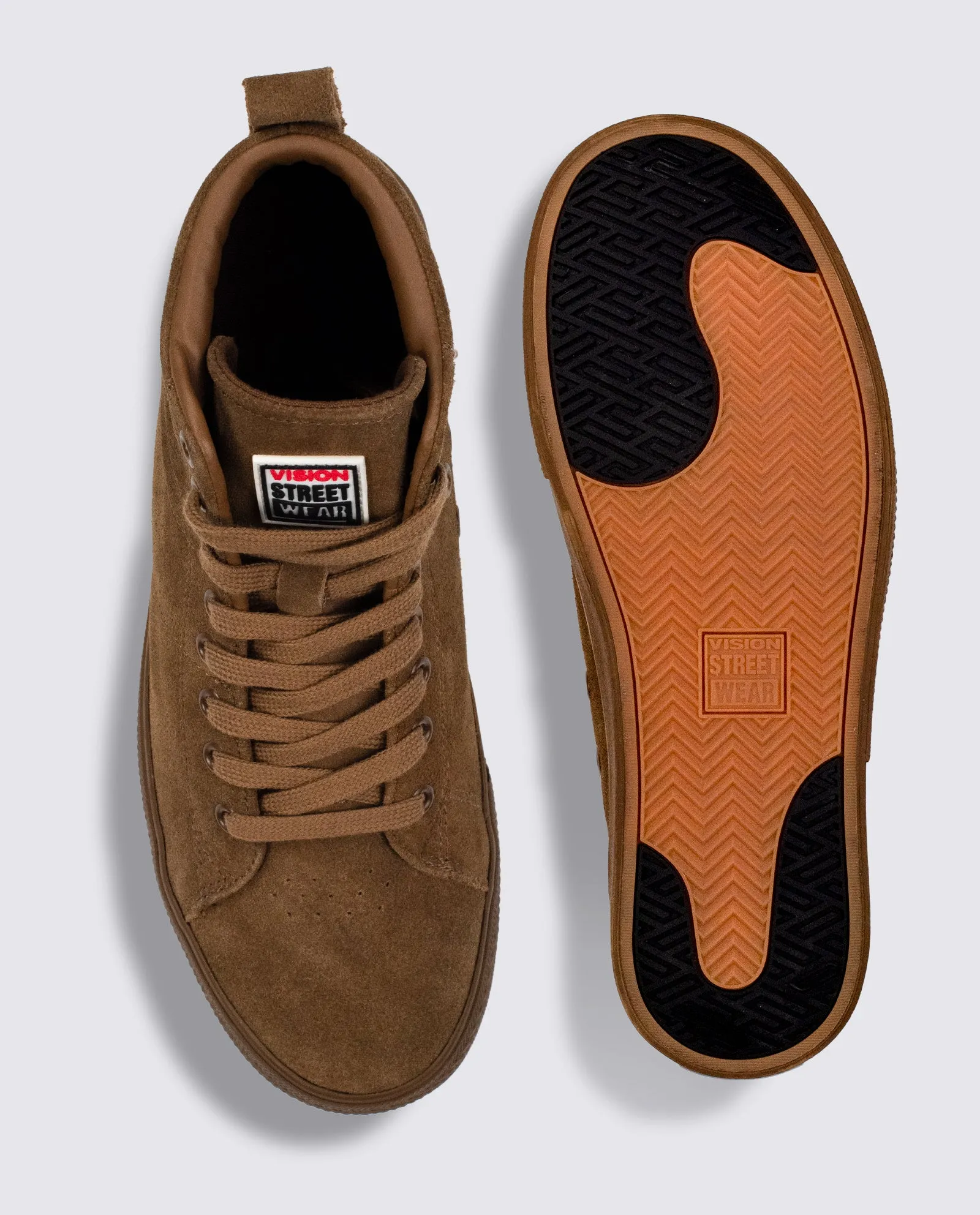 All Suede High Top Sneakers - Tobacco