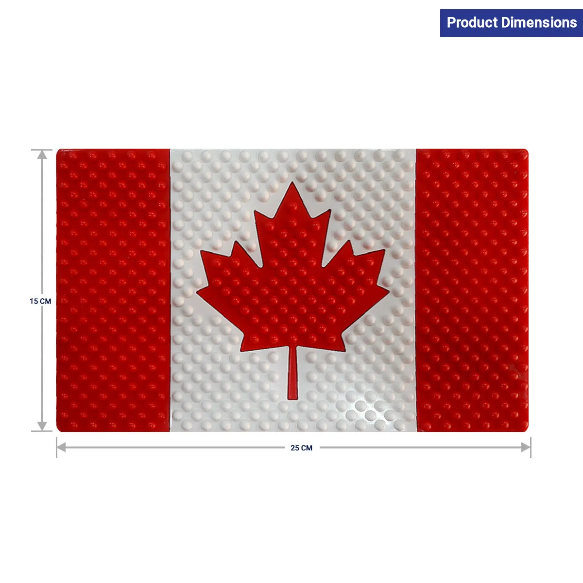 Anti Slip Mat for Car Dasboard, Anti Skid & Non Slip Pad, Multipurpose Mats Use for All Cars, Office, Home, Kitchen, Desk & Table, Canada Flag Design, 1 Piece (Big Size 25 x 15 cm)