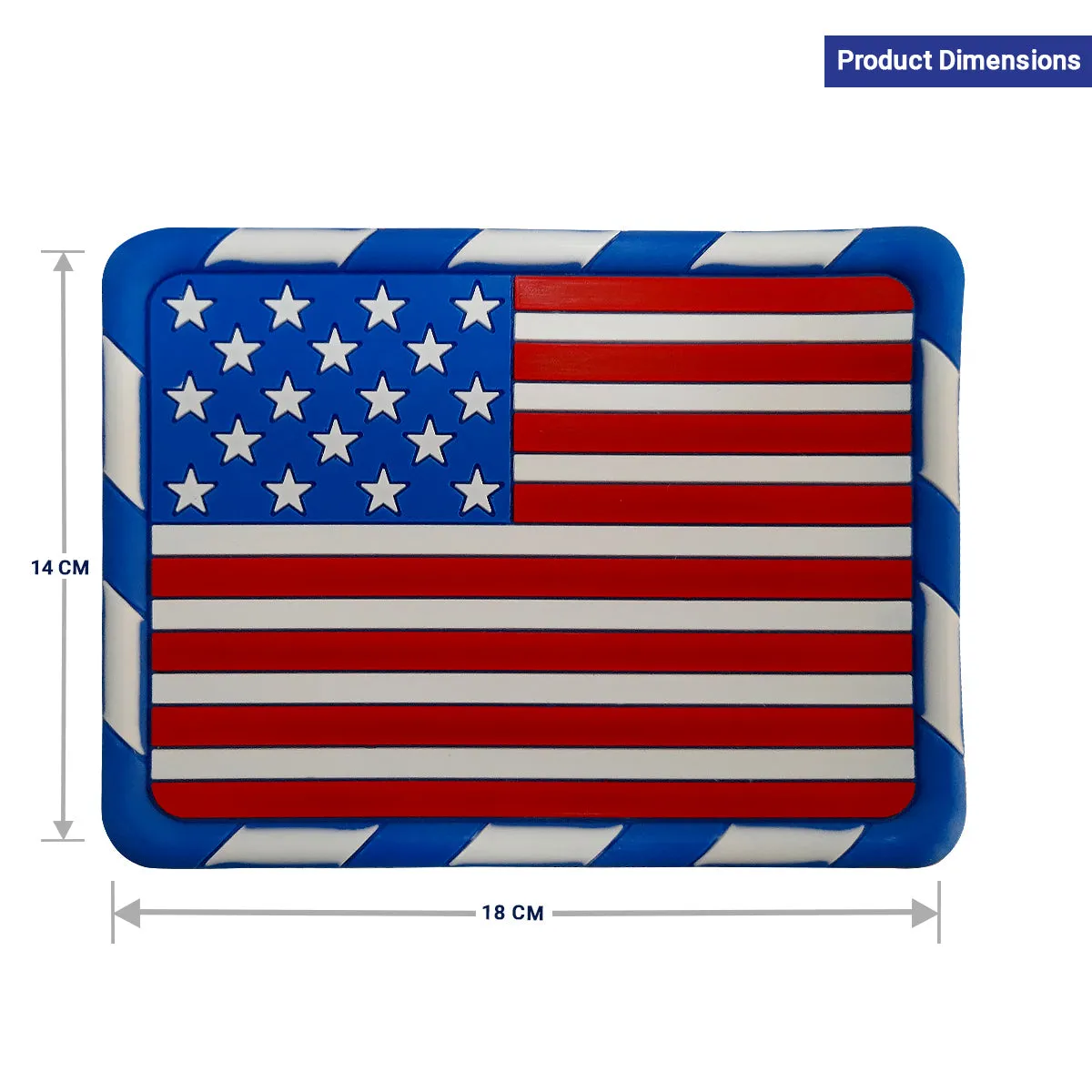 Anti Slip Mat for Car Dasboard, Anti Skid & Non Slip Pad, Multipurpose Mats Use for All Cars, Office, Home, Kitchen, Desk & Table, US Flag Design, 1 Piece (Small Size 18 x 13 cm)