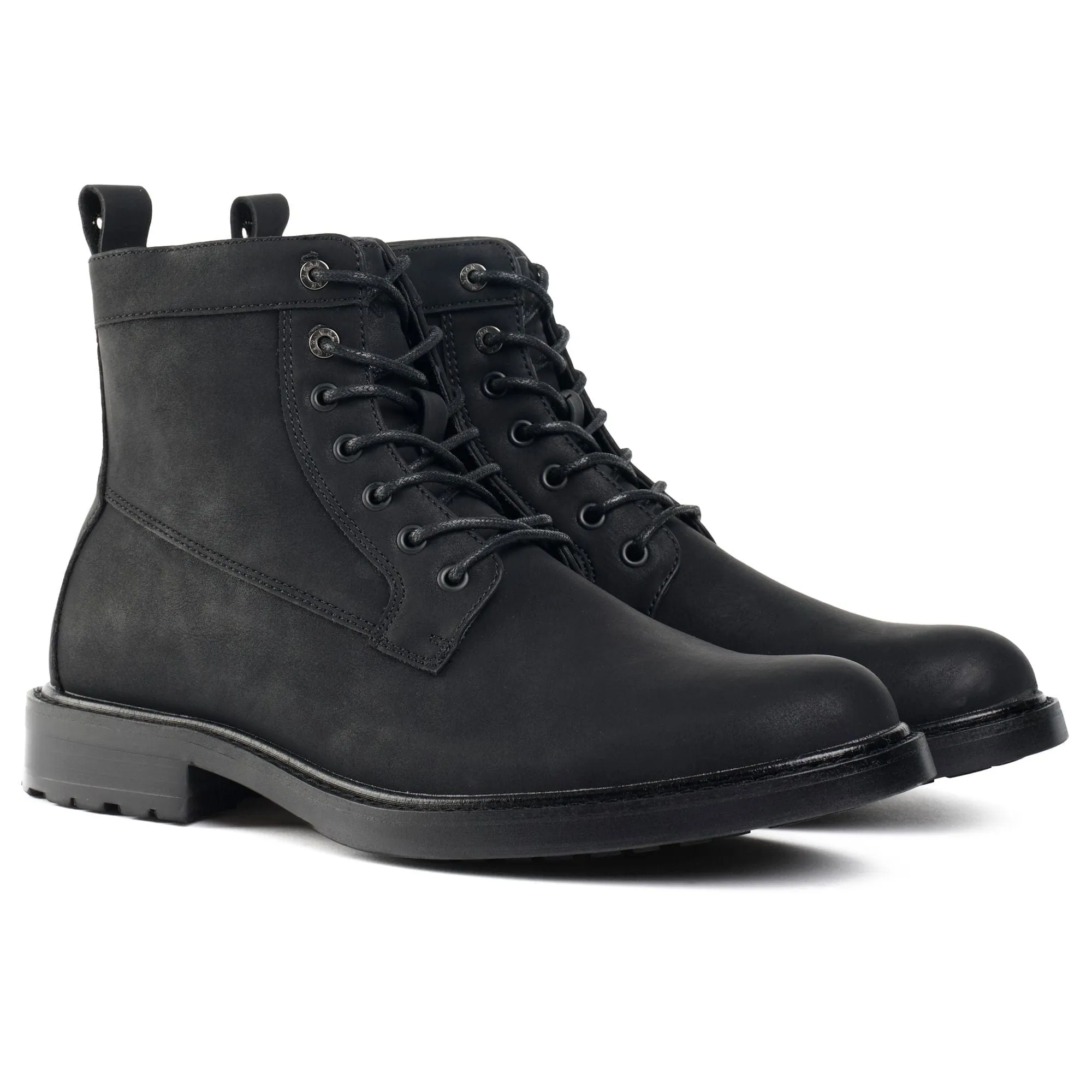 Arame Men's Vegan Leather Ankle Boots | Black