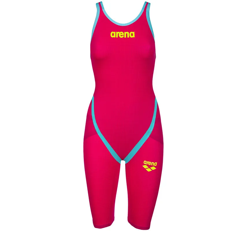 Arena - Powerskin Carbon-Flex VX Open Back – Red/Turquoise