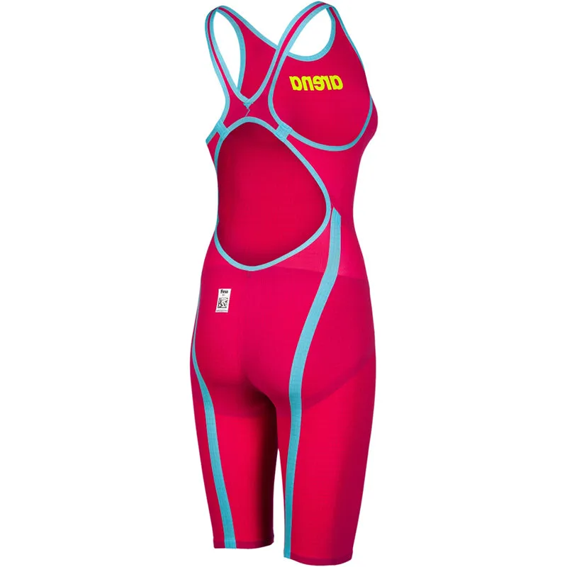 Arena - Powerskin Carbon-Flex VX Open Back – Red/Turquoise