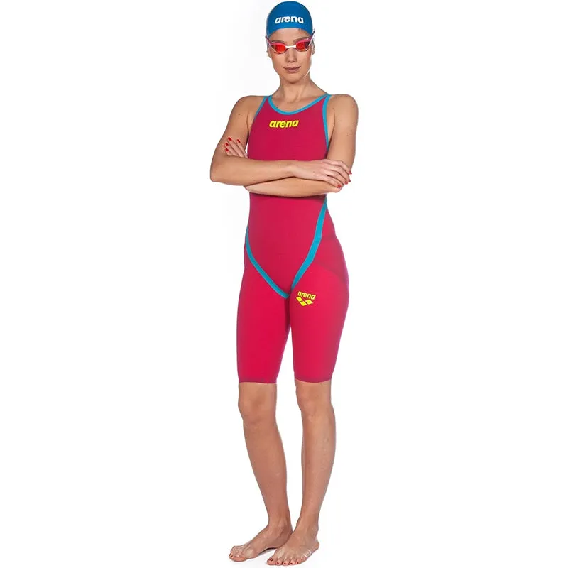 Arena - Powerskin Carbon-Flex VX Open Back – Red/Turquoise