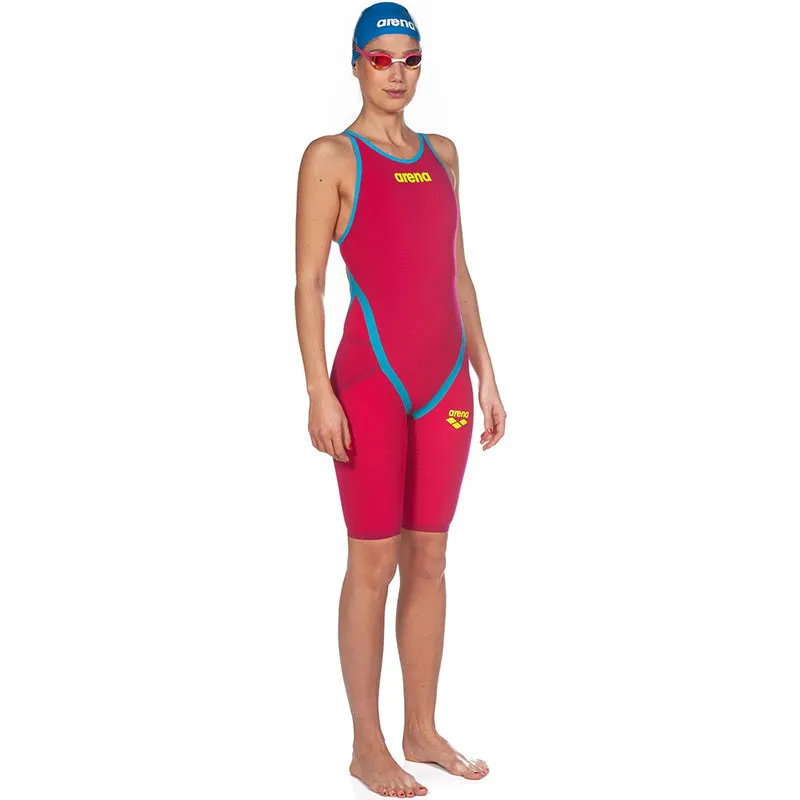 Arena - Powerskin Carbon-Flex VX Open Back – Red/Turquoise