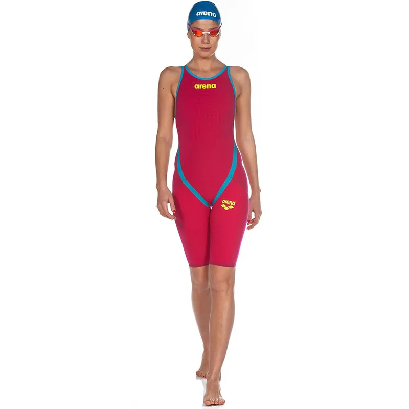 Arena - Powerskin Carbon-Flex VX Open Back – Red/Turquoise