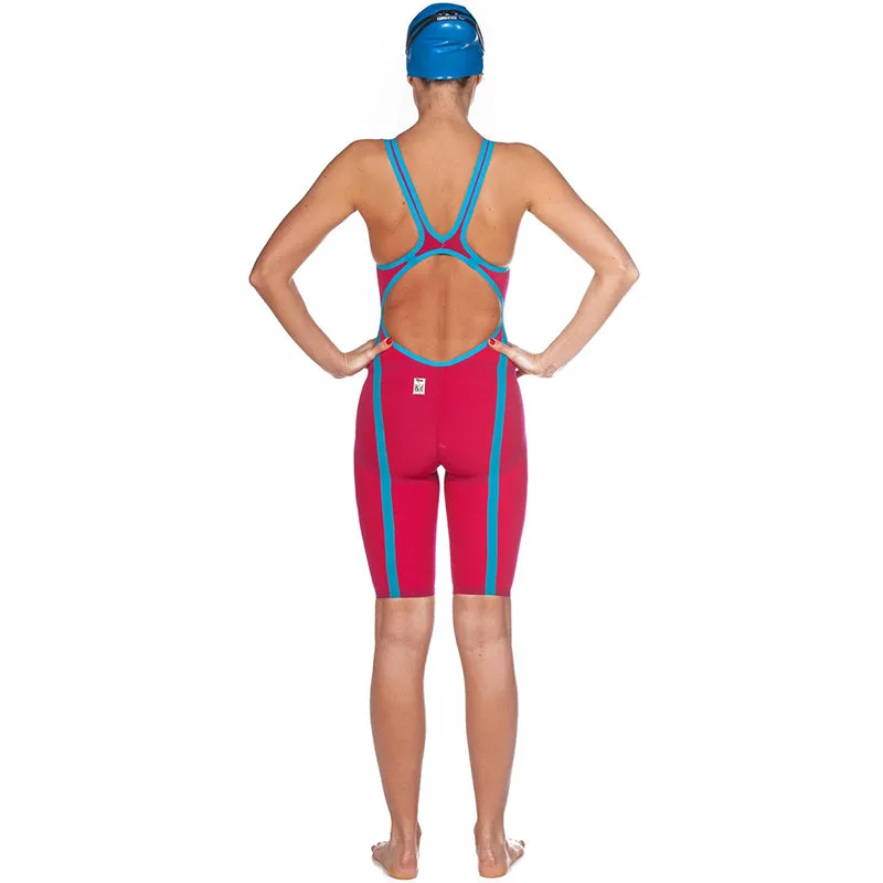 Arena - Powerskin Carbon-Flex VX Open Back – Red/Turquoise