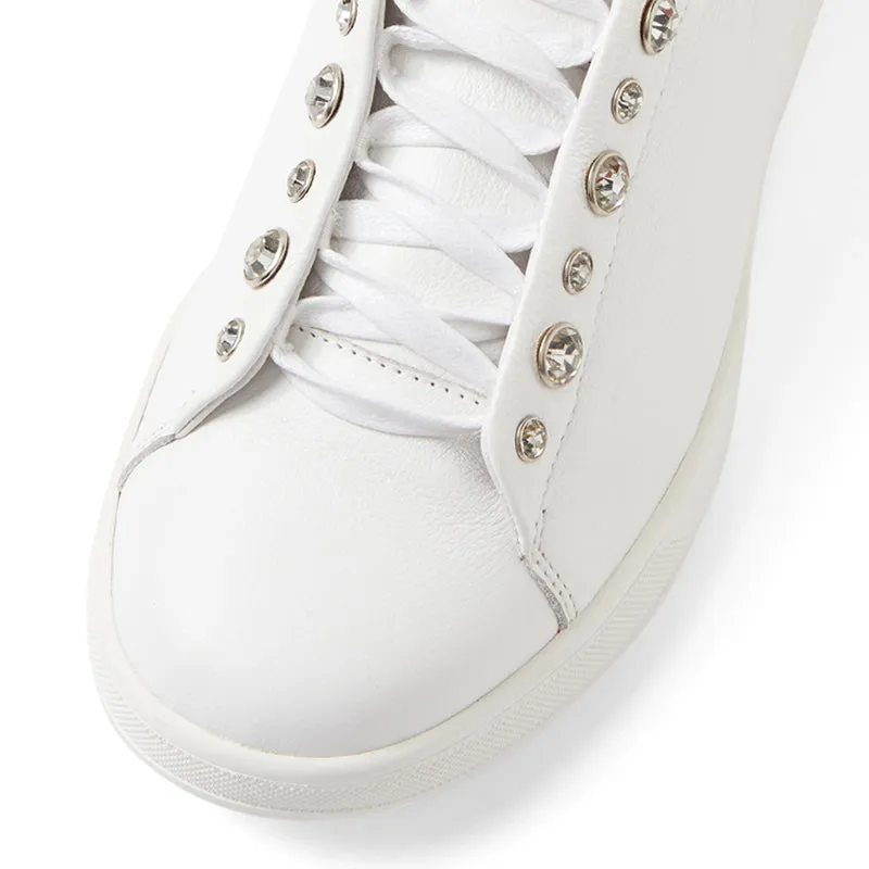 ATHOR XF - WHITE LEATHER-WHITE SOLE