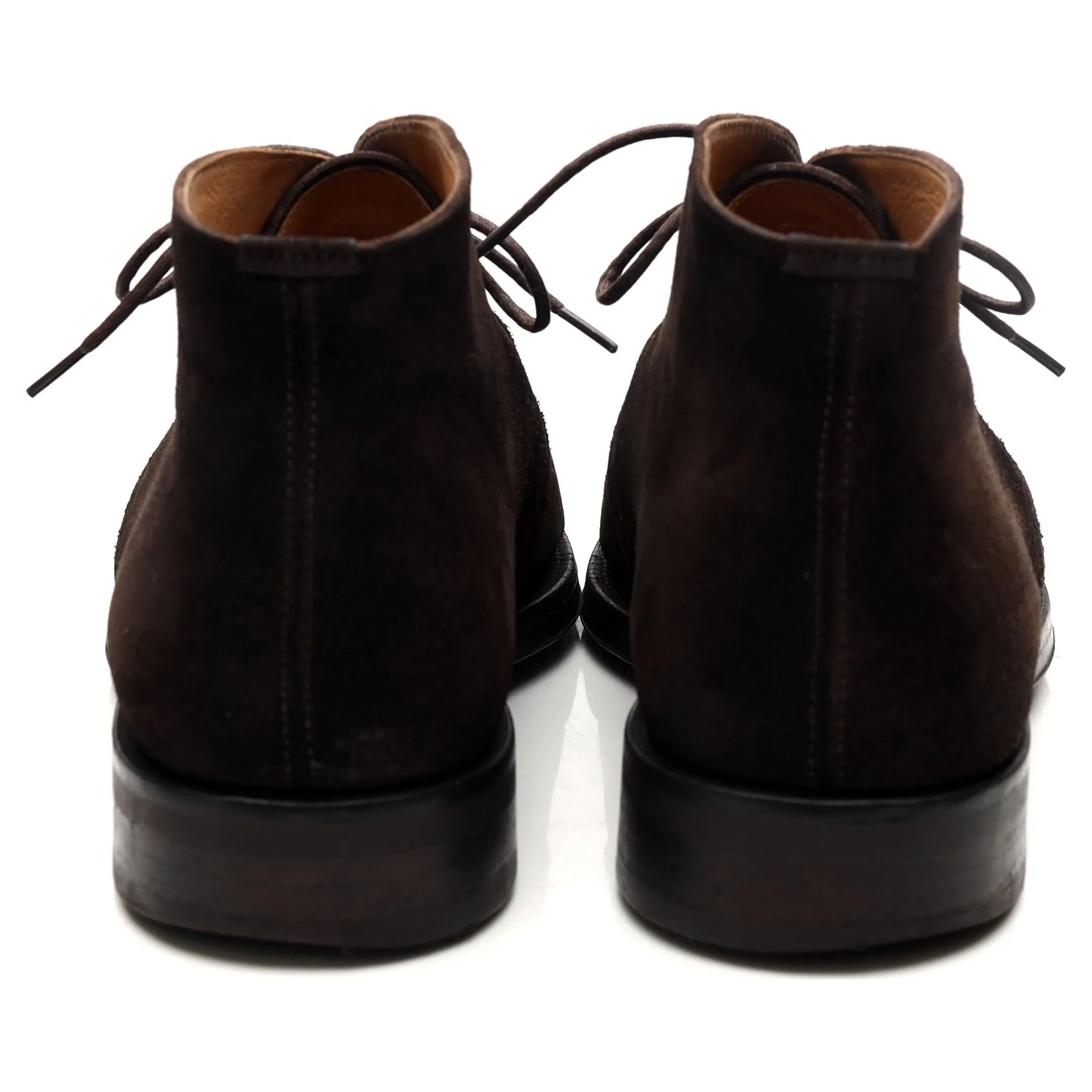 'Augusta' Dark Brown Suede Chukka Boots UK 10