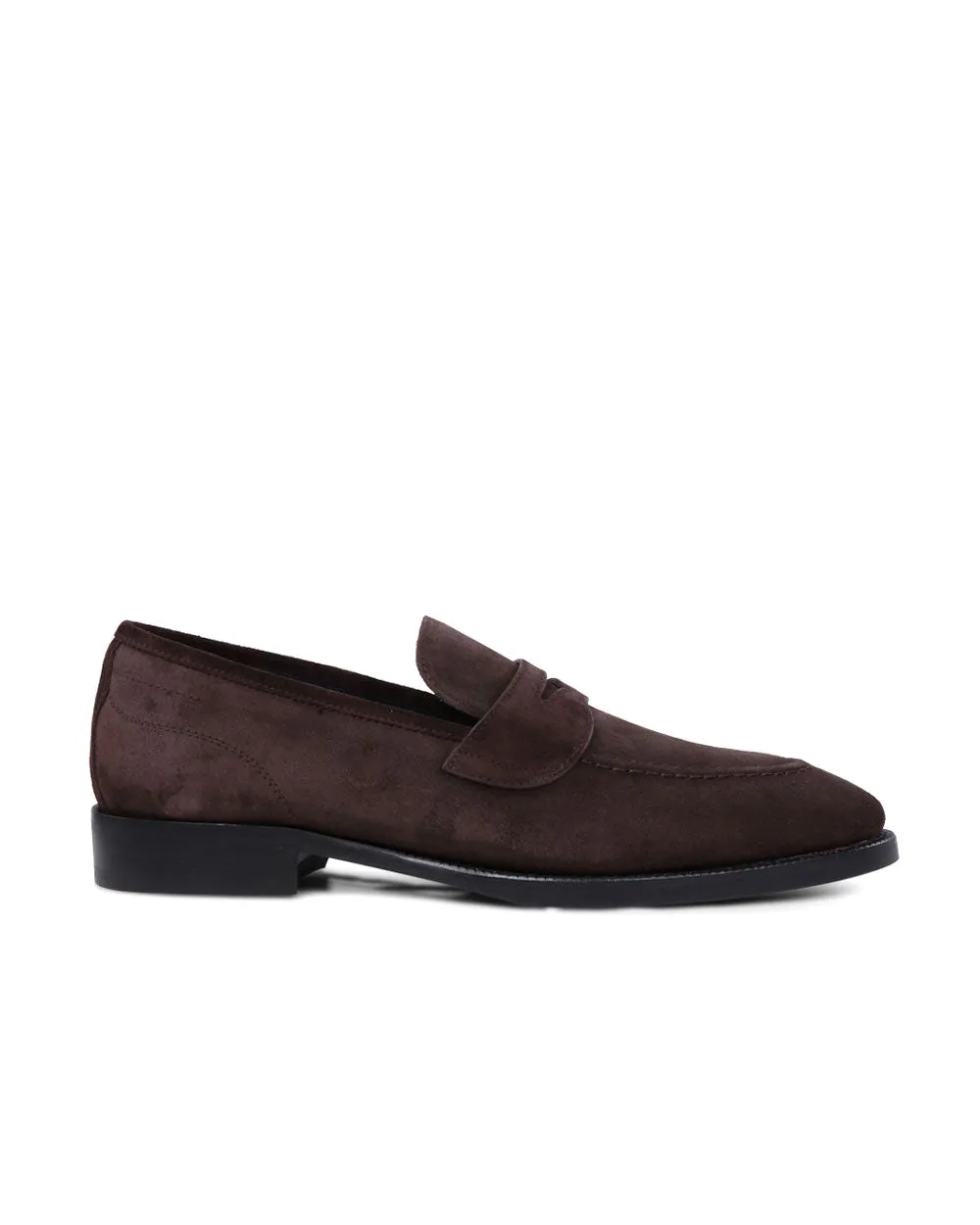 Aviano Suede Dress Loafer in Mogano