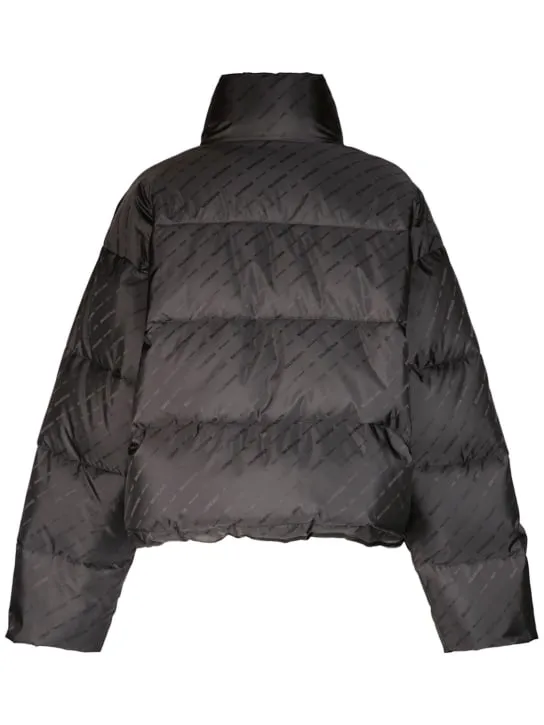 Balenciaga   Jacquard logo nylon puffer jacket 