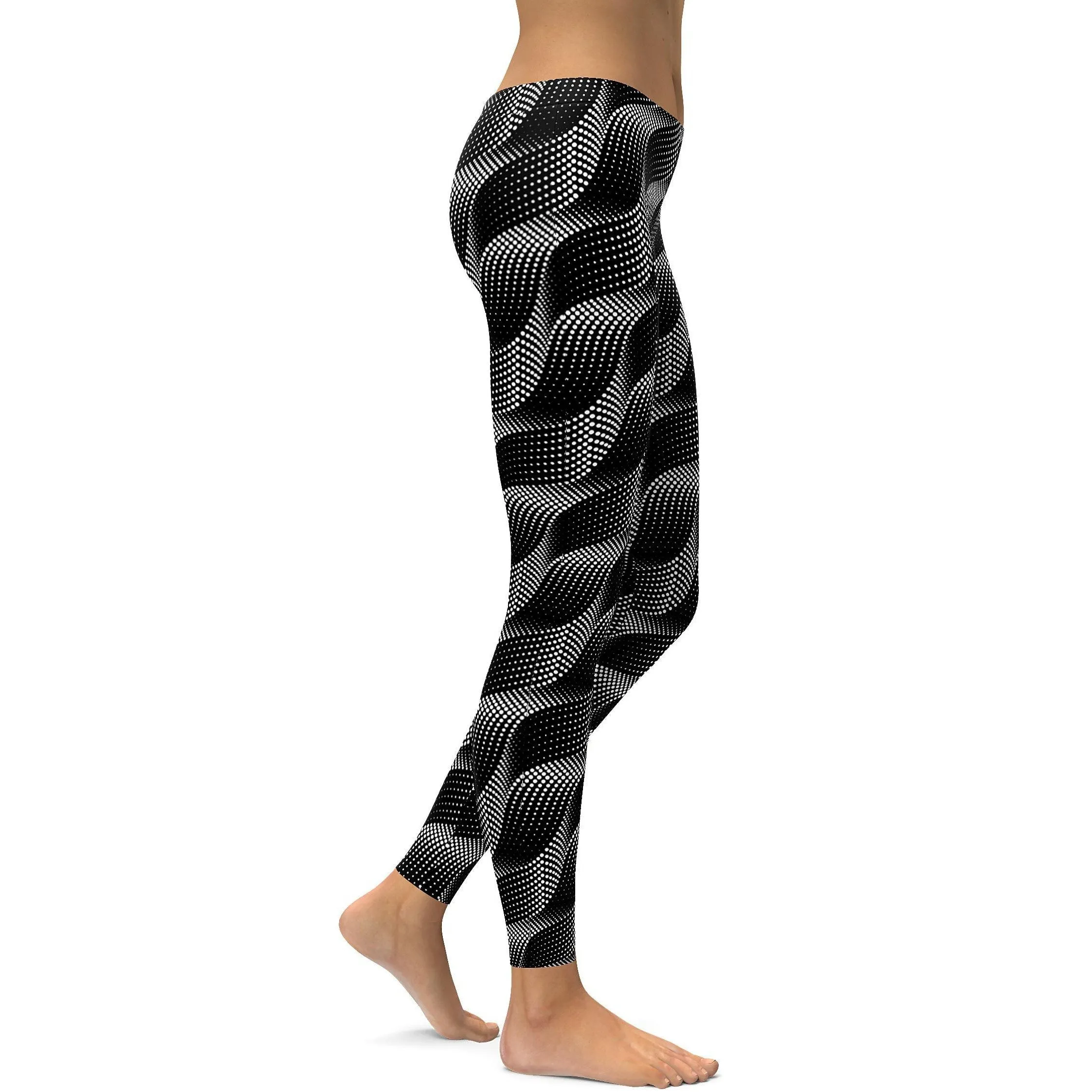 B&W Wave Leggings