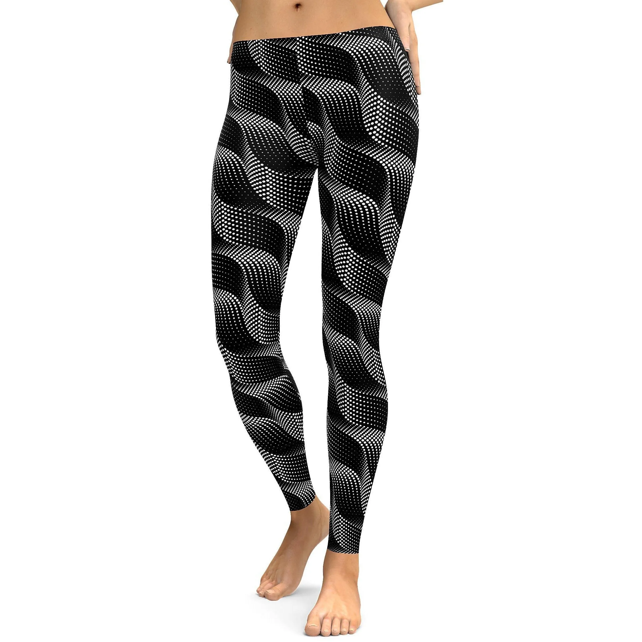 B&W Wave Leggings