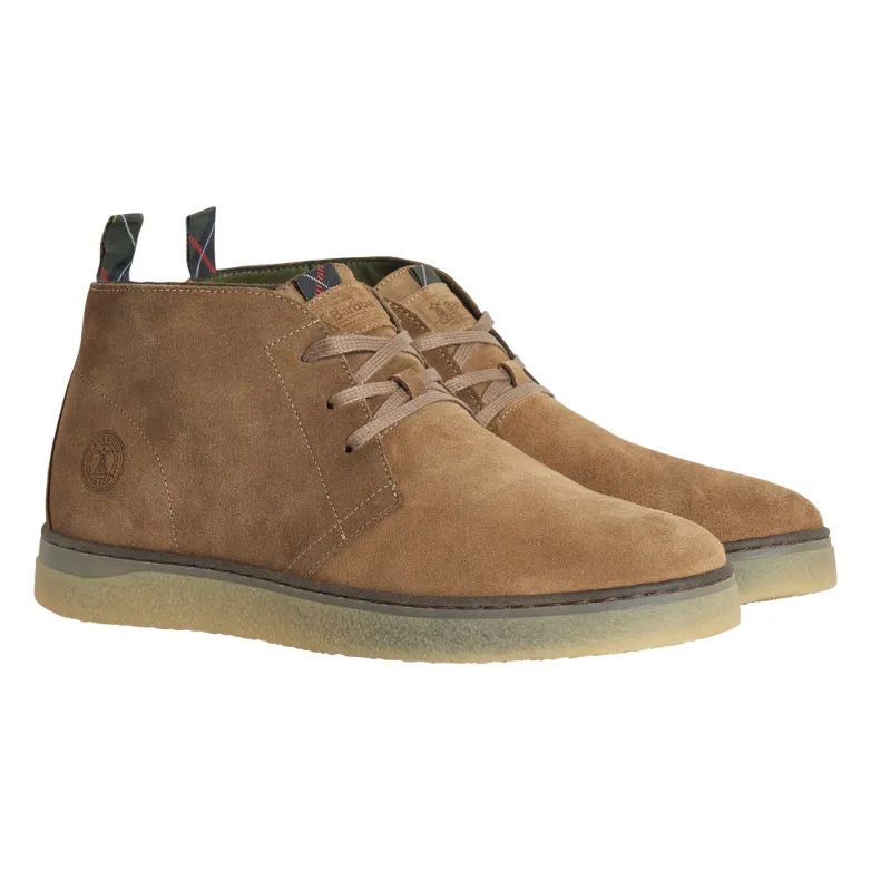 Barbour Mens Chukka Boot Reverb Sand Suede