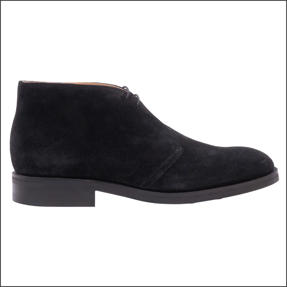 Barker Sandwell - Black Suede Chukka Boot--