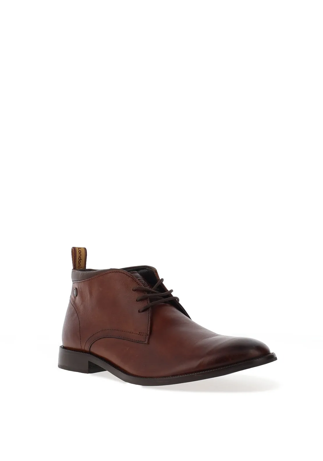 Base London Mens Nolan Chukka Boots, Burnished Tan