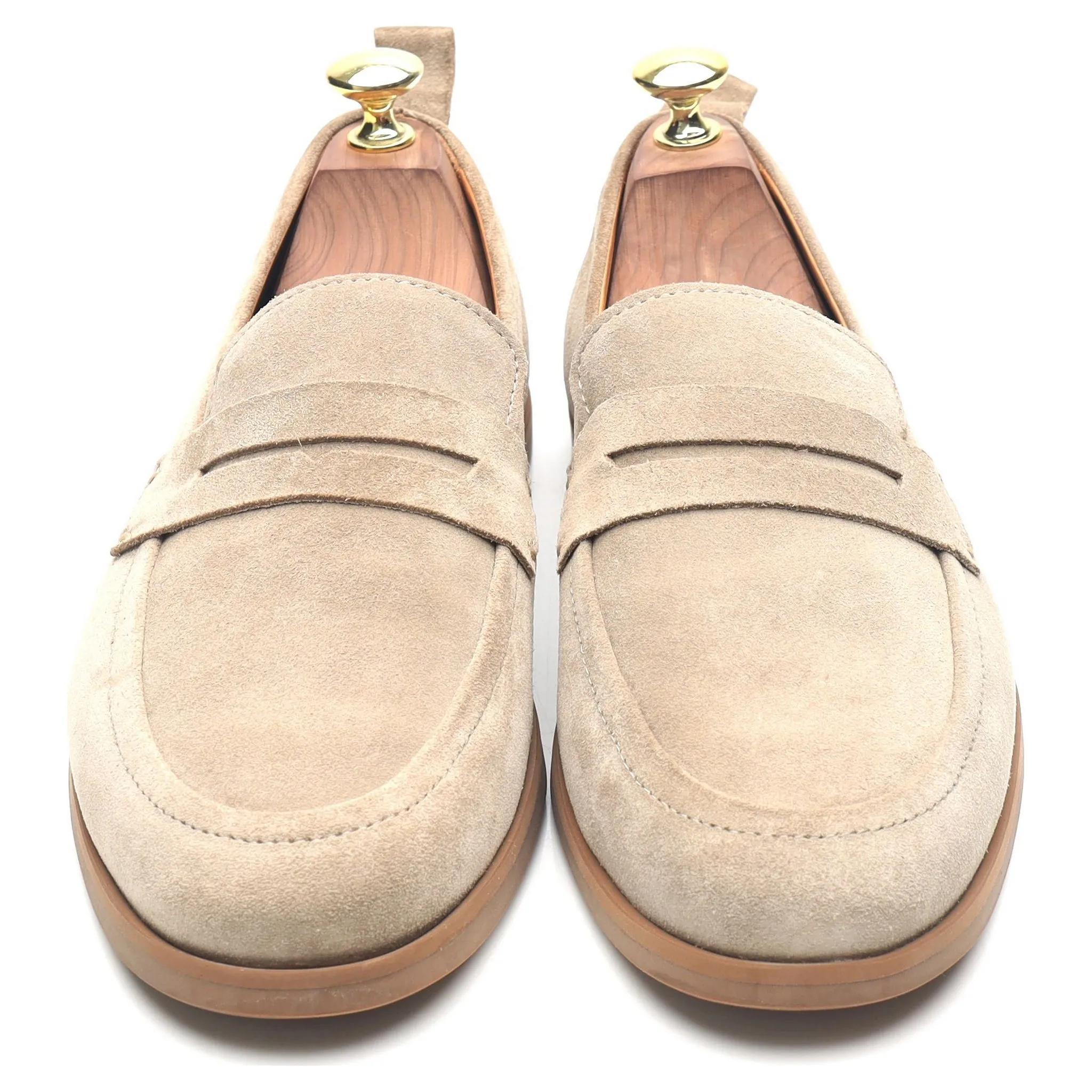 Beige Suede Loafers UK 7.5