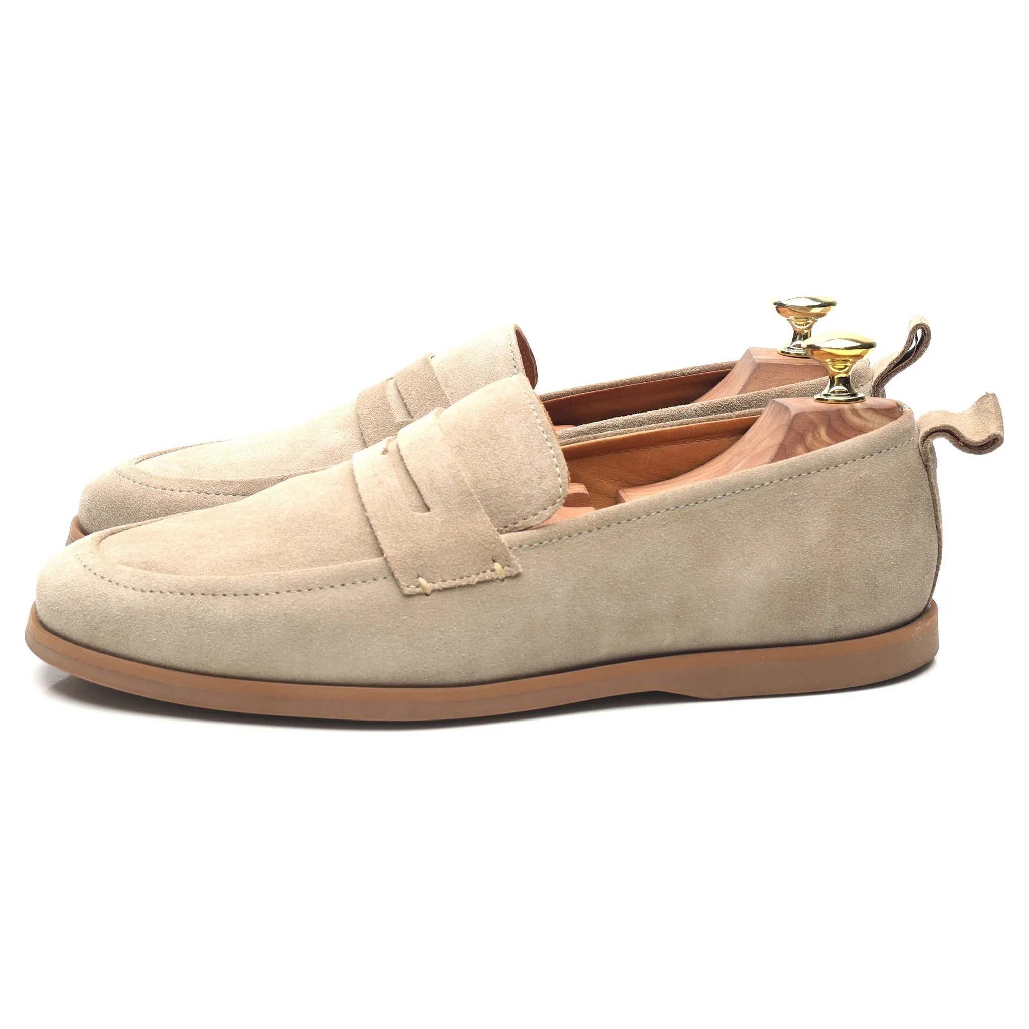 Beige Suede Loafers UK 7.5