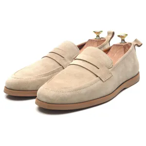 Beige Suede Loafers UK 7.5