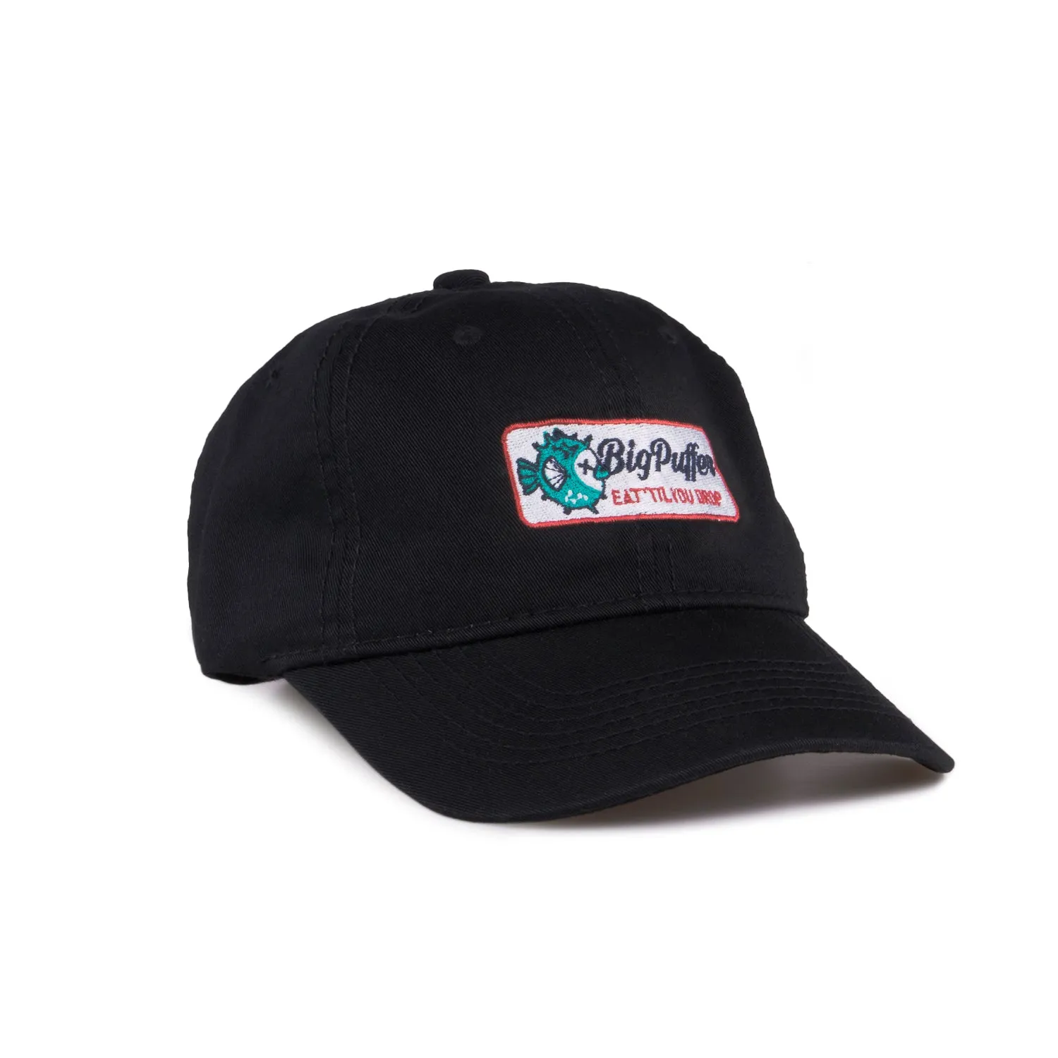 BIG PUFFER® | EAT 'TIL YOU DROP DAD HAT (BLACK)