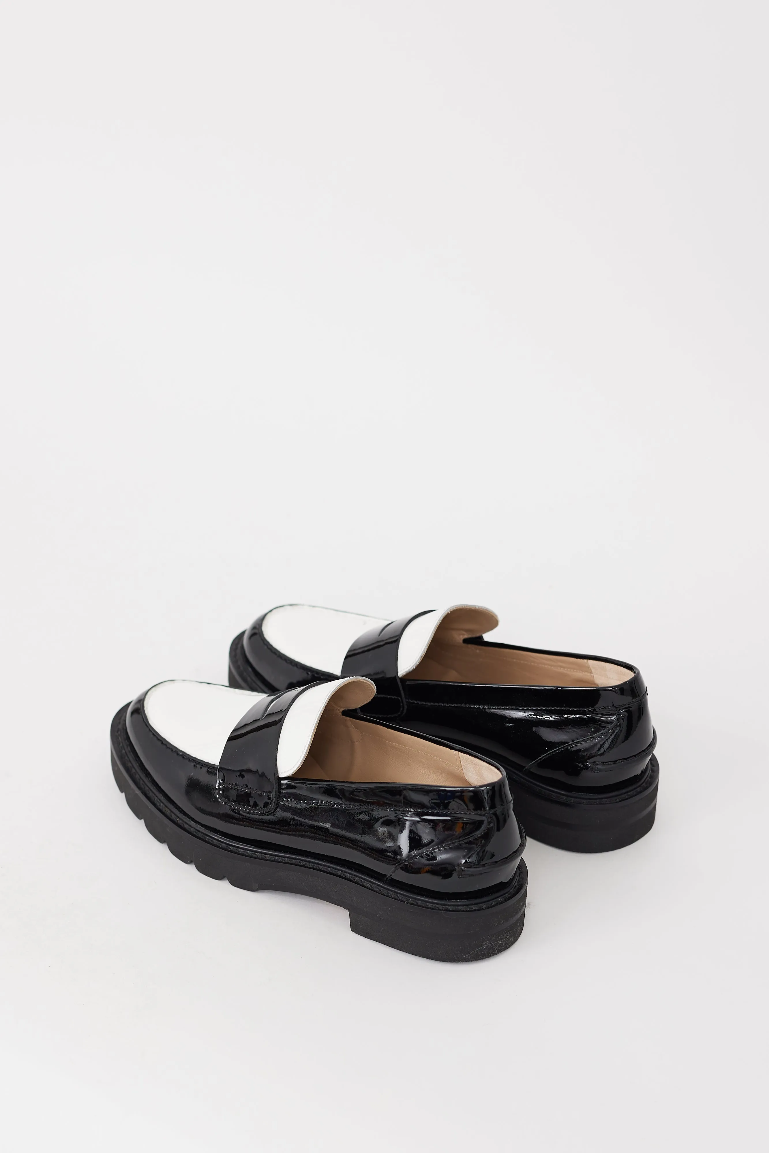 Black & White Patent Parker Lift Loafer