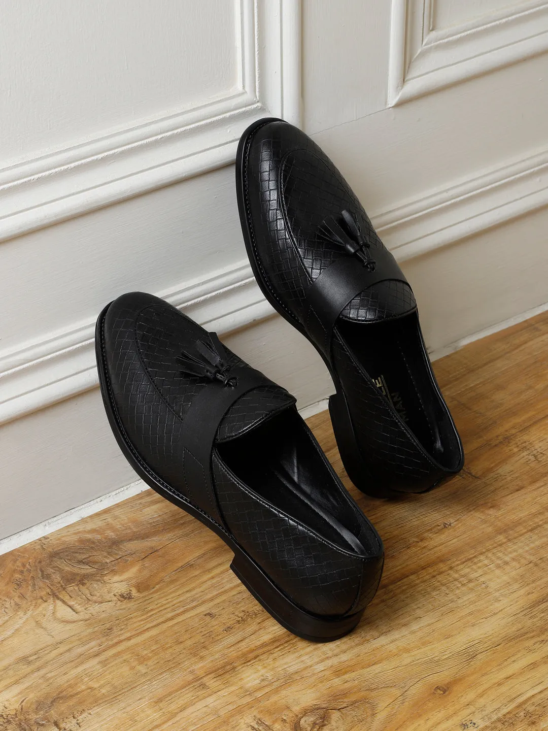 Black PU Men Loafers (TC-SM-5027-BLKPU)