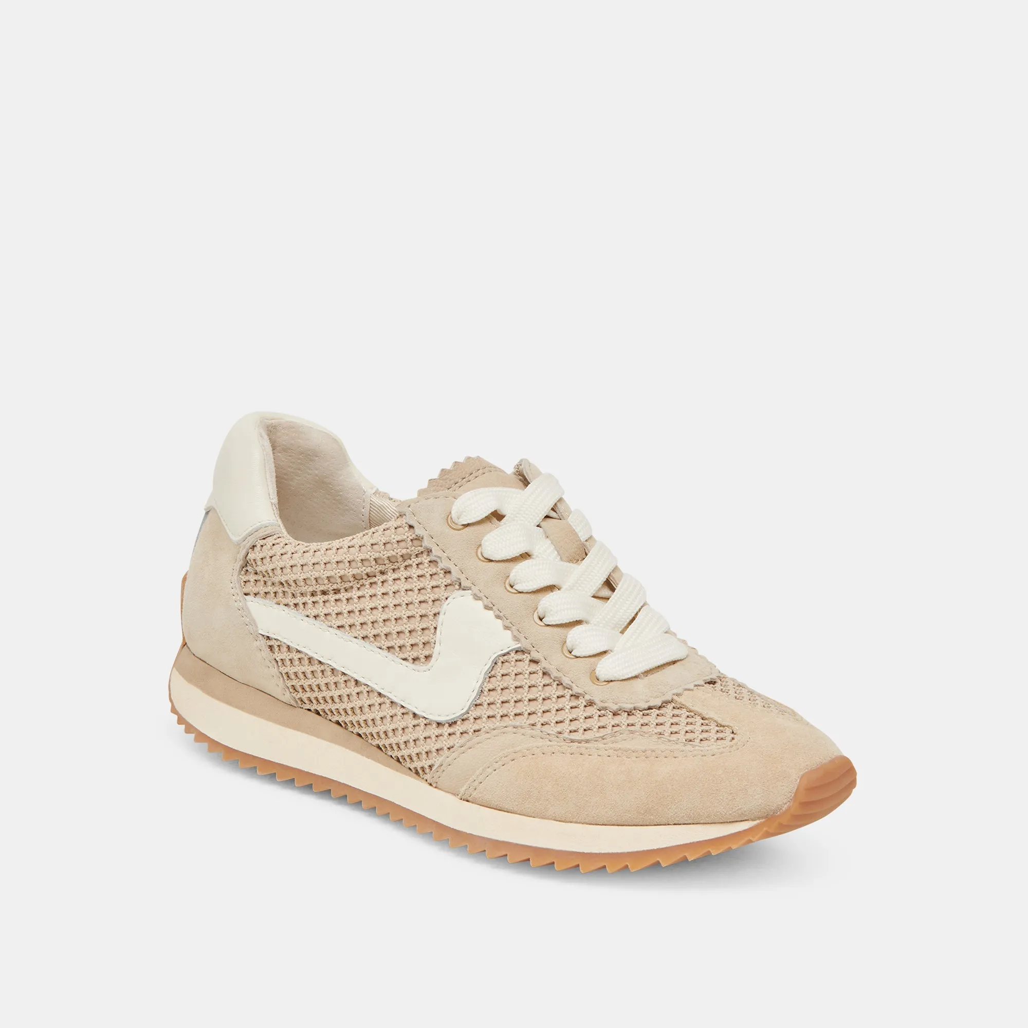 B.NTCD MESH SNEAKERS SESAME WOVEN MESH