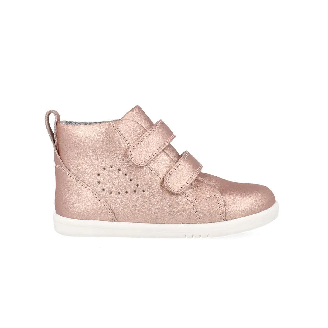 Bobux I-Walk Grass Court High Boots - Rose Gold