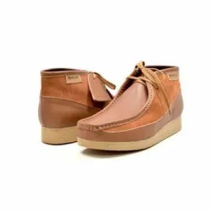 British Walkers New Castle Wallabee Boots Men's Tan Leather