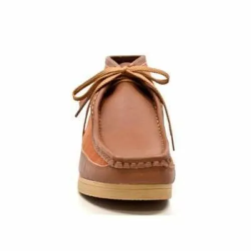 British Walkers New Castle Wallabee Boots Men's Tan Leather