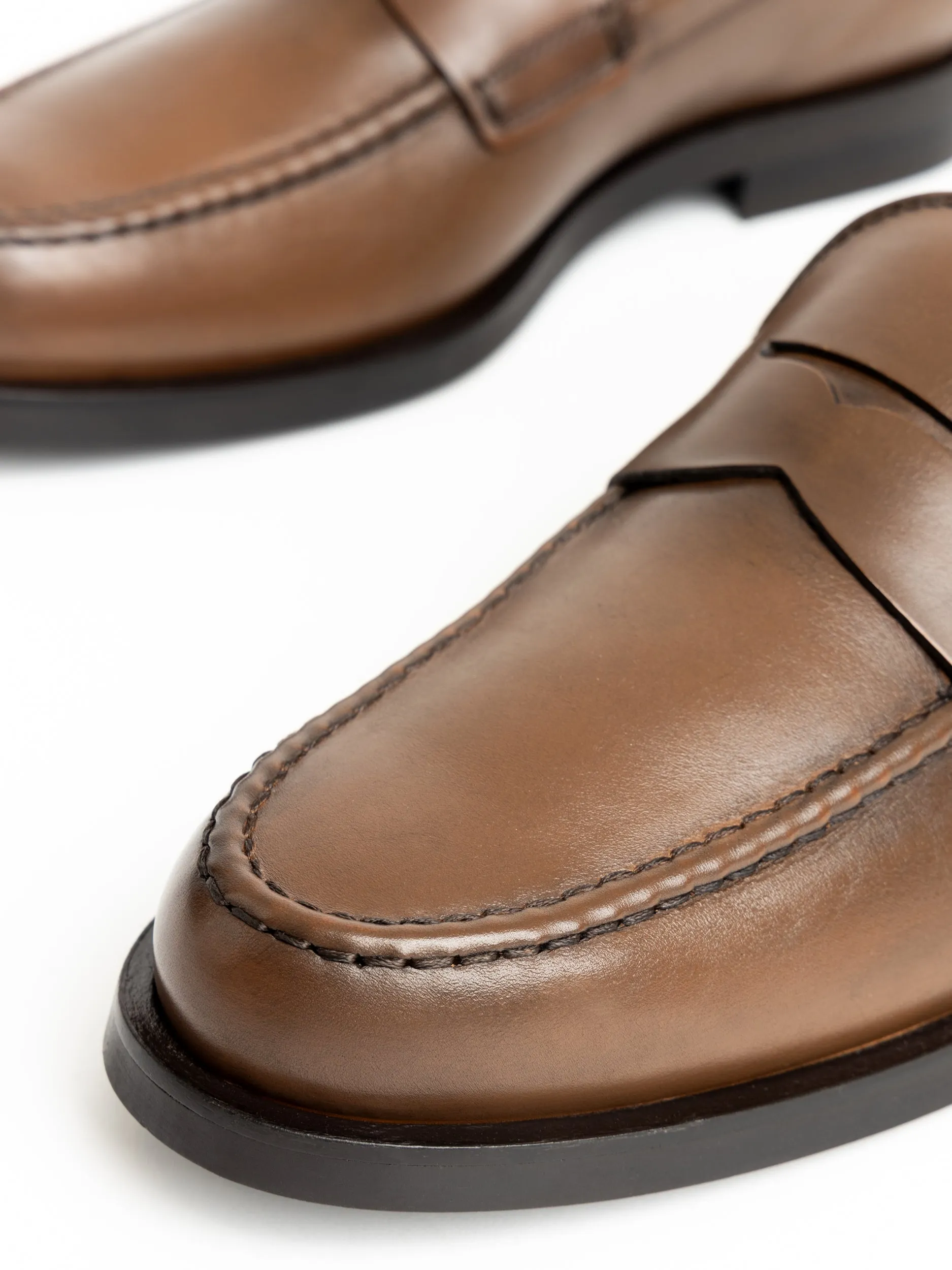 Brown Leather Loafers