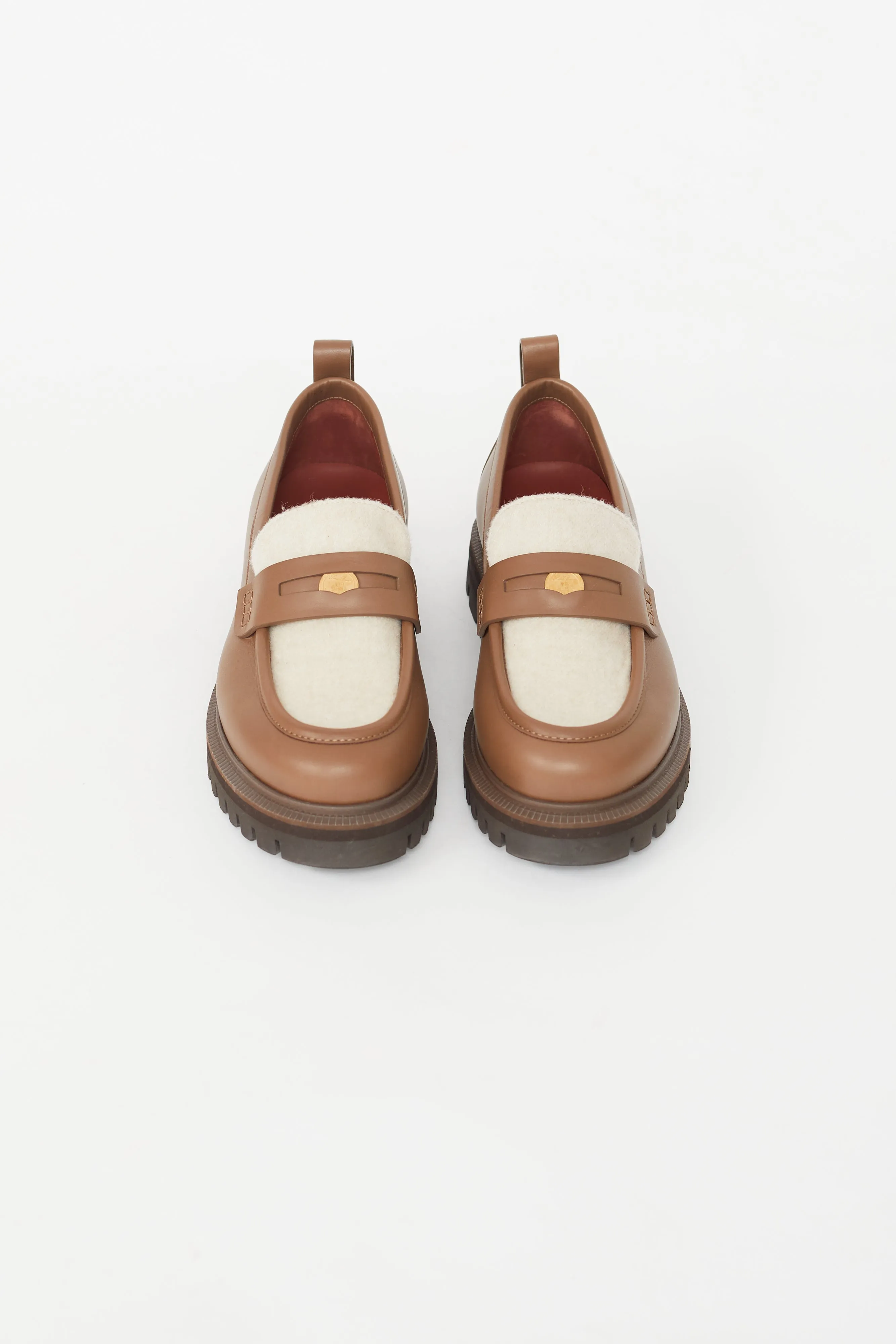 Brown Leather Penny Loafer