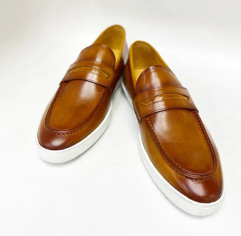 Calfskin Slip On Loafer Cognac