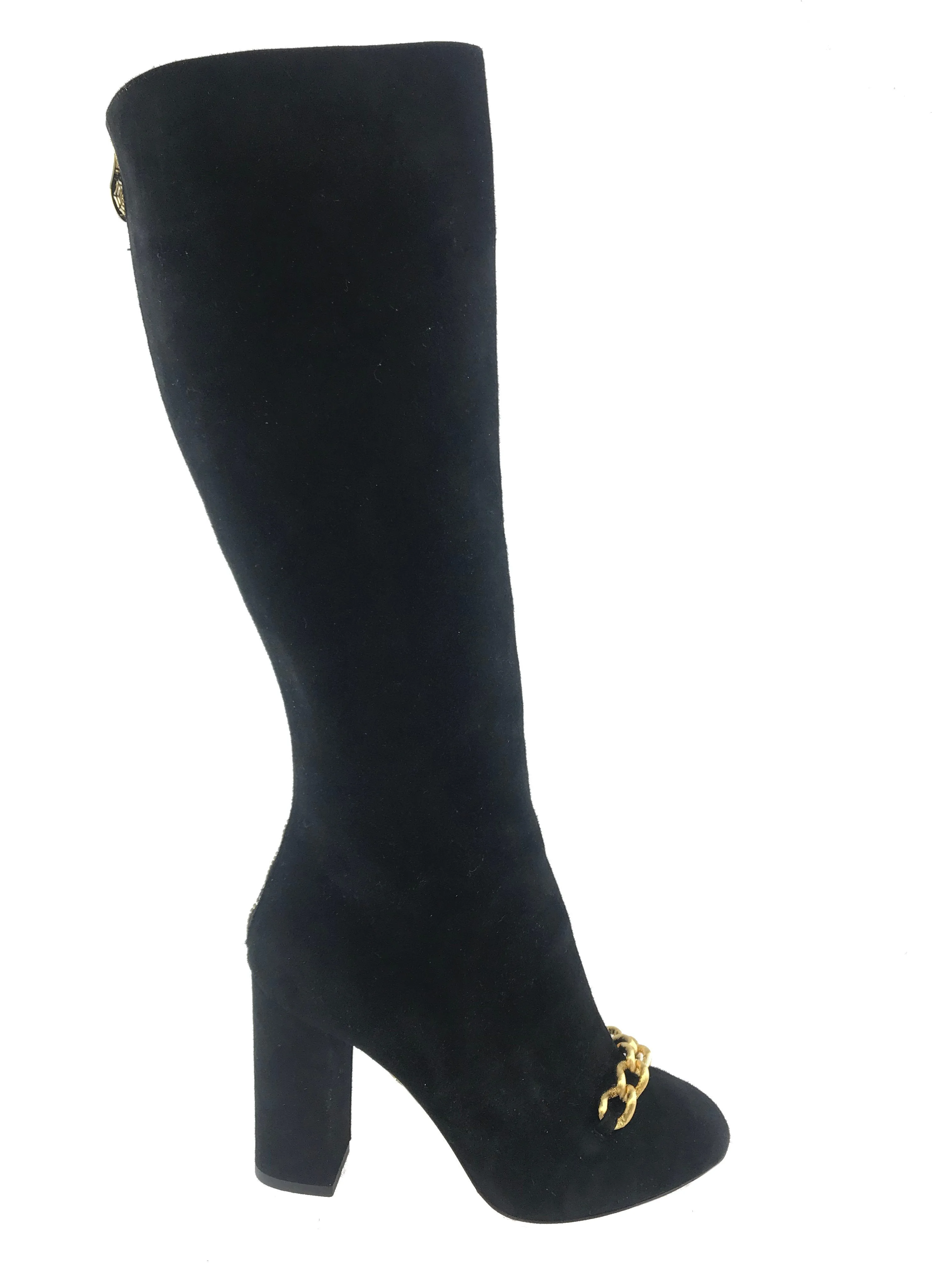 Charlotte Olympia Barbara Suede Knee High Boot Size 7.5