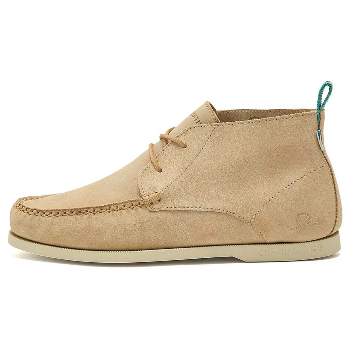 CHATHAM Ives Repello Suede G2 Boat Chukka Boots - Men's - Sand