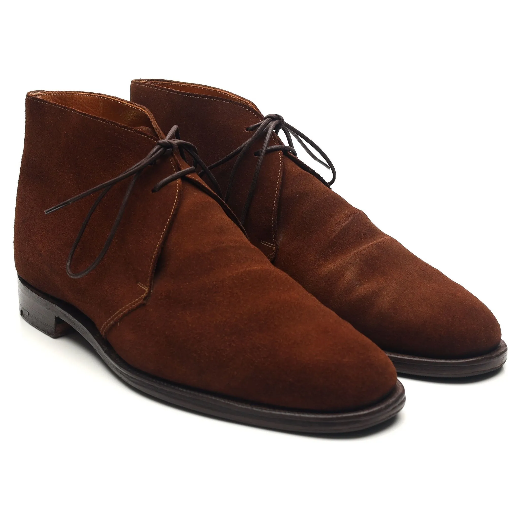 'Chertsey' Brown Suede Chukka Boots UK 10.5 E