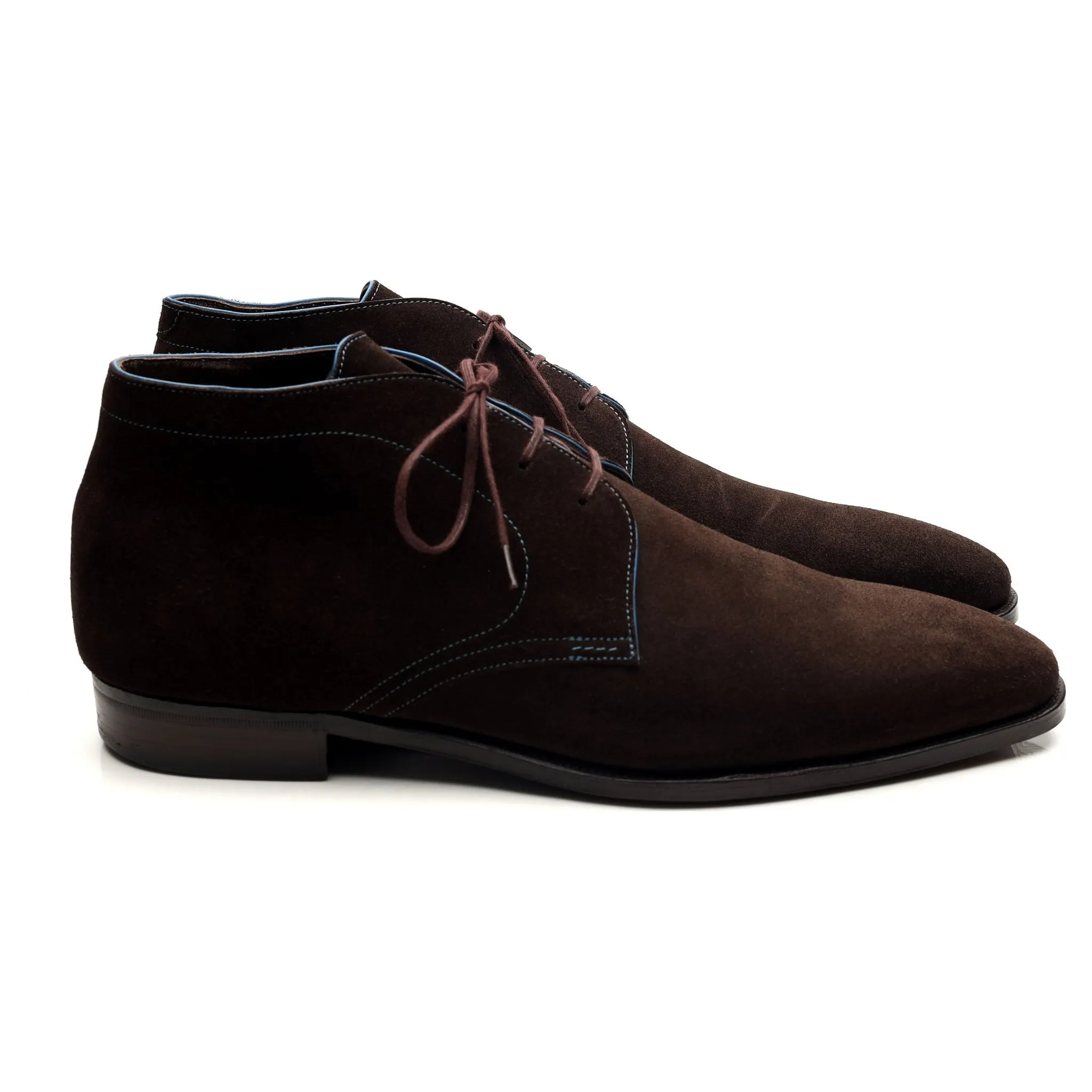 'Chukka' Dark Brown Suede Chukka Boots UK 7 E