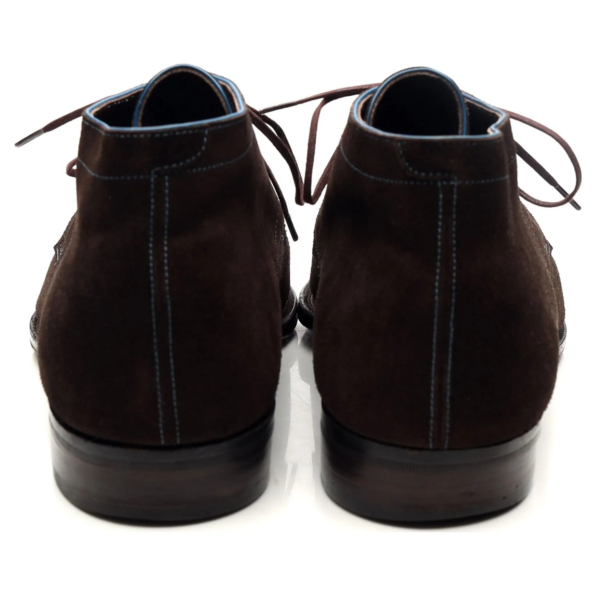 'Chukka' Dark Brown Suede Chukka Boots UK 7 E