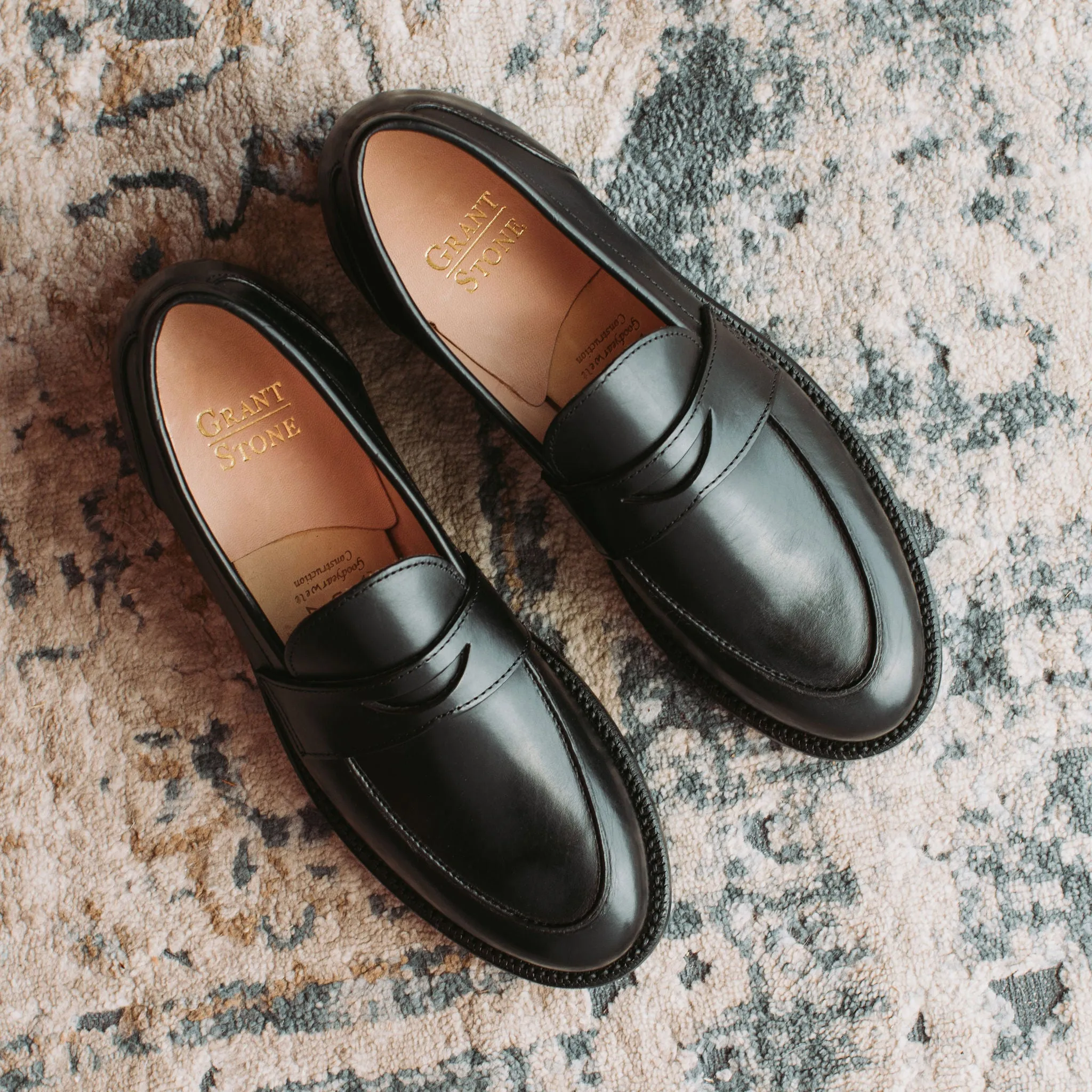 Clara Penny Loafer Black Calf