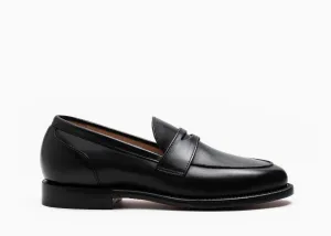 Clara Penny Loafer Black Calf